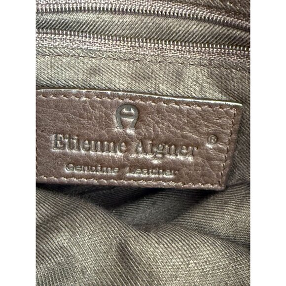 Vintage Leather Etienne Aigner Small Crossbody Purse Chocolate Brown - Picture 9 of 12